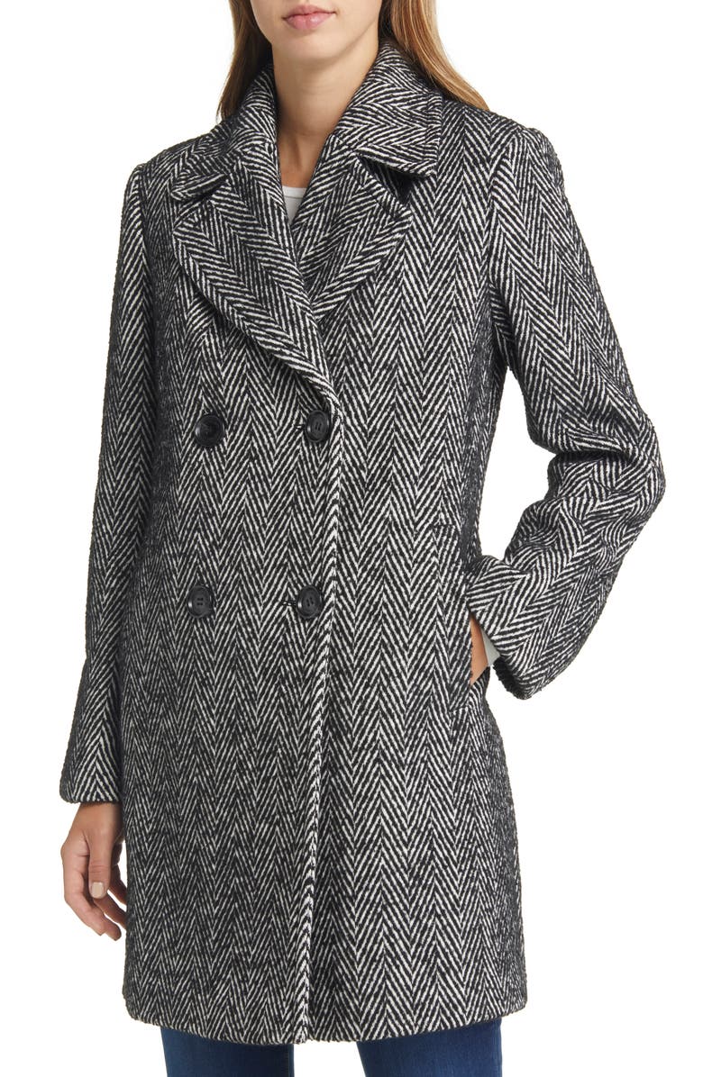 Sam Edelman Chevron Double Breasted Blazer, Alternate, color, 