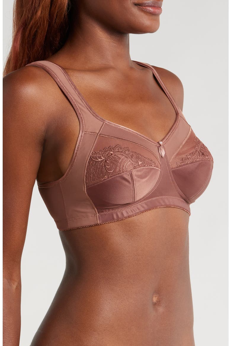 Isadora Wireless Bra, Alternate, color, MOCHA