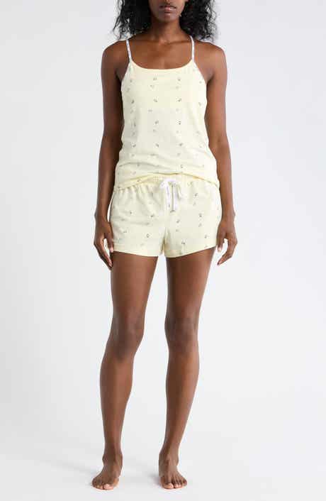 Stretch Cotton Camisole & Shorts Pajamas