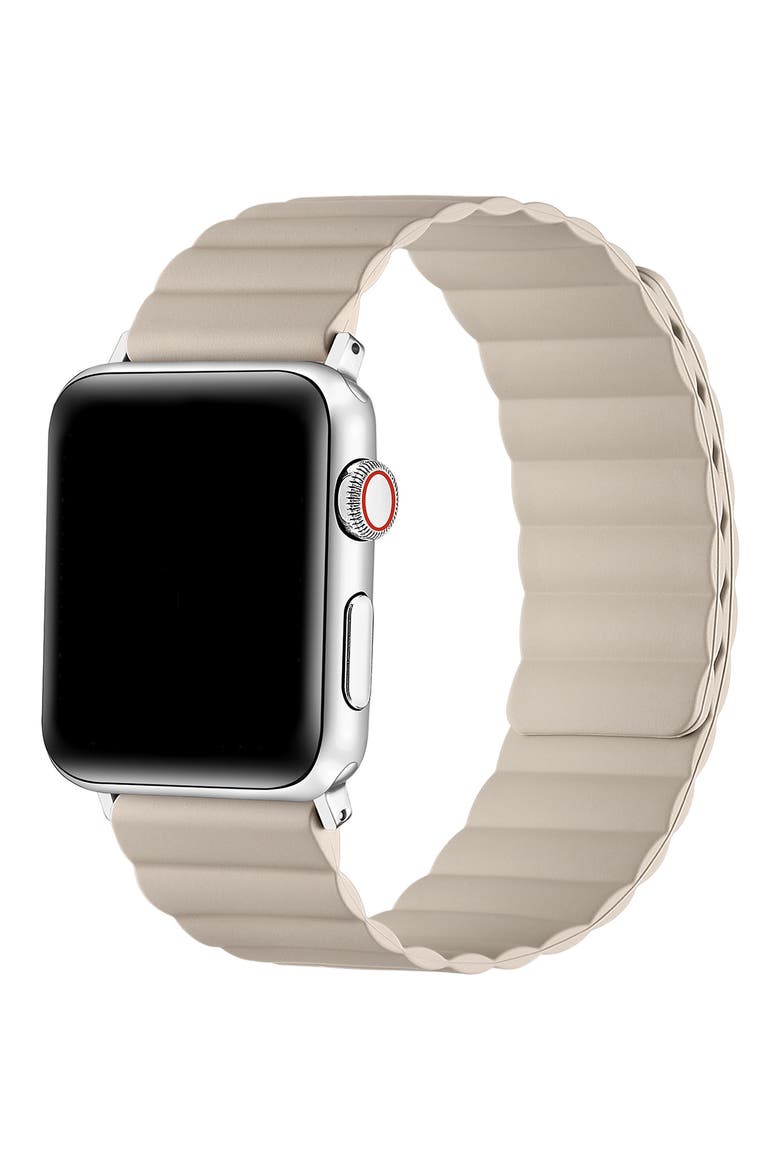 Silicone Apple Watch® Watchband, Alternate, color, OATMILK