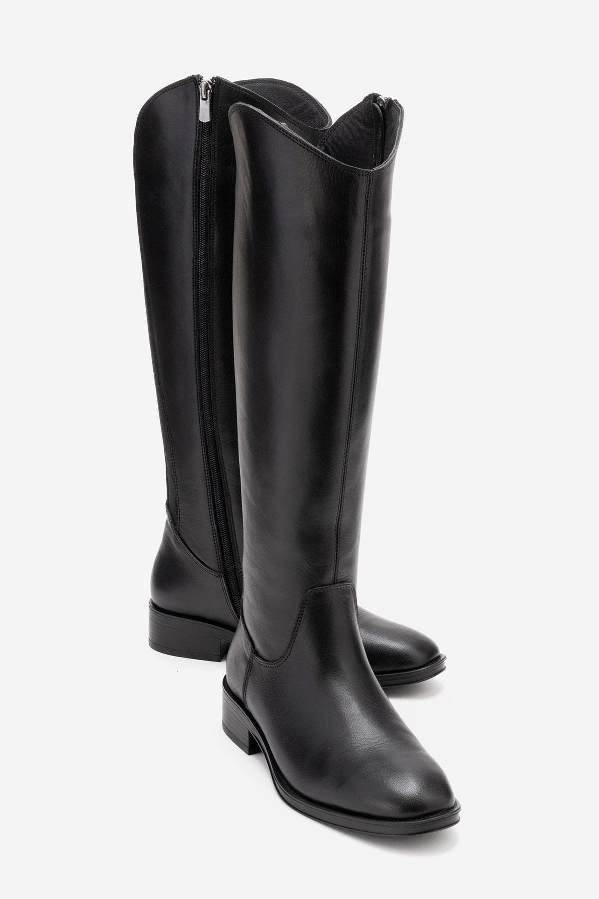 Forever & Always Shoes Ruiz Leather Knee High Boot, Main, color, Black