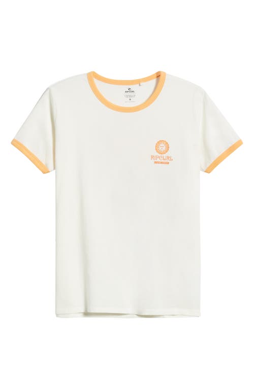 Rip Curl San Carlos Ringer T-shirt In Bone