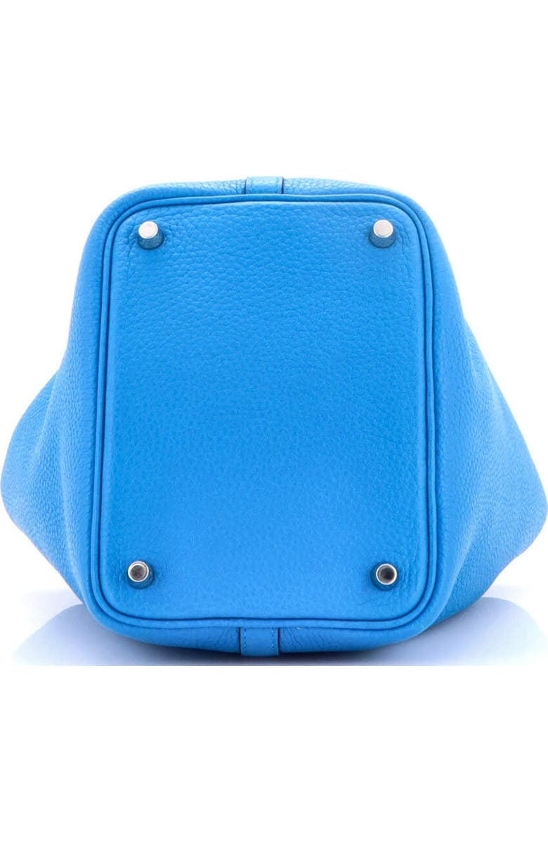 Pre-Owned Hermes Picotin Lock Bag Clemence PM, Alternate, color, Bleu Zanzibar
