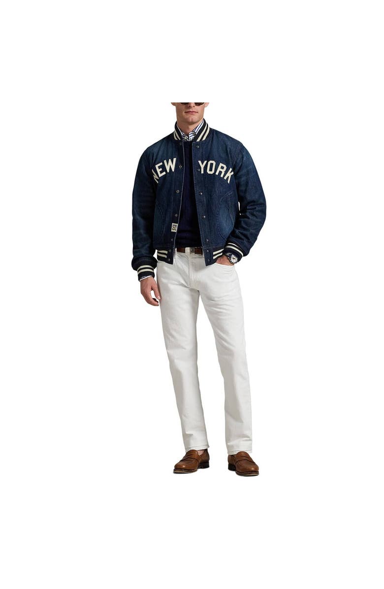 Polo Ralph Lauren Navy Yankees Denim Jacket, Alternate, color, 
