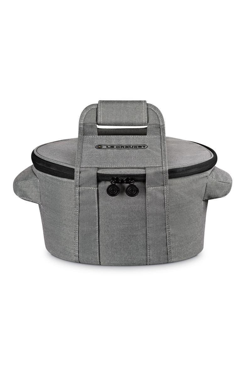 Round Dutch Oven Tote, Main, color, NOIR