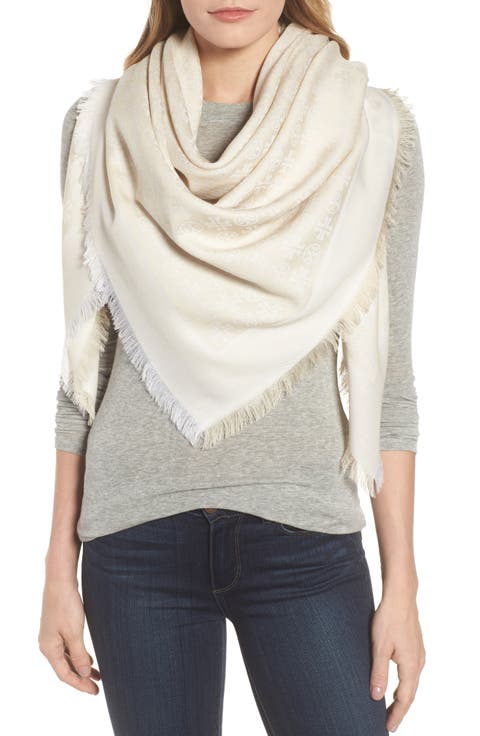 Traveler Logo Jacquard Wool & Silk Scarf