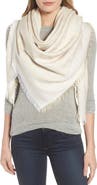 Tory Burch Traveler Logo Jacquard Wool & Silk Scarf