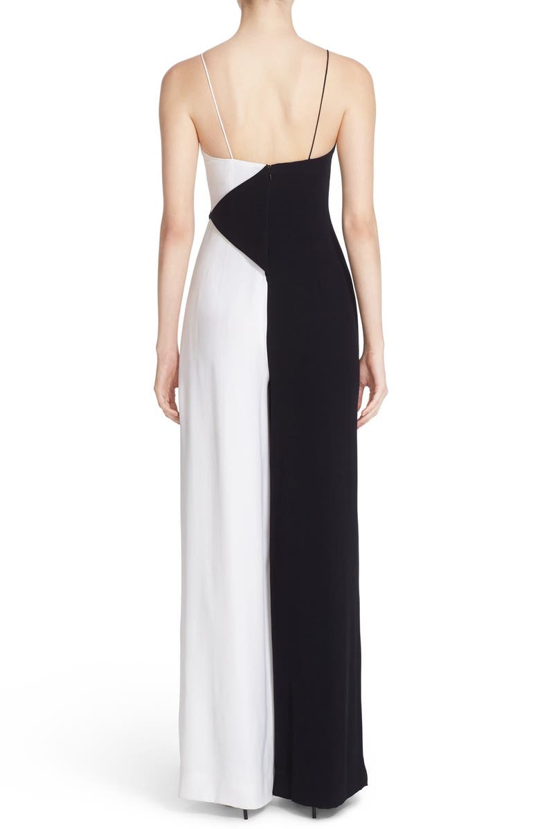 CUSHNIE Colorblock Wide Leg Jumpsuit, Alternate, color,