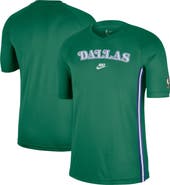Nike Men's Nike Green Dallas Mavericks Classic Edition Hardwood Classics Authentic Game Shooting T-Shirt