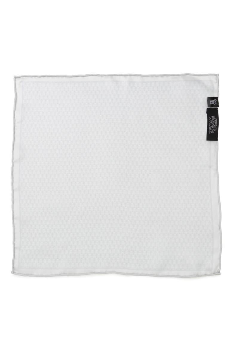 Cufflinks, Inc. Star Wars<sup>™</sup> - Stormtrooper Silk Pocket Square, Alternate, color, White