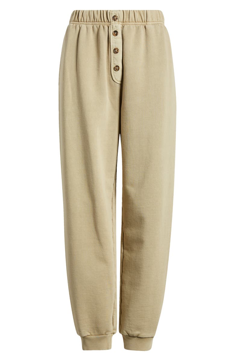 FRAME Button Front Cotton Blend Sweatpants, Alternate, color,