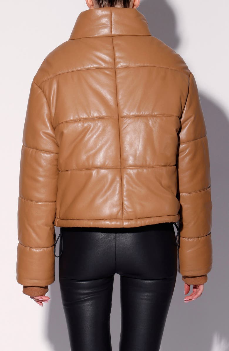 Walter Baker Jesse Quilted Leather Jacket, Alternate, color, Camel