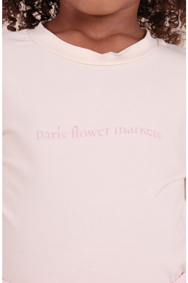 Kids' Flower Markets Graphic T-Shirt, Alternate, color, CREAM