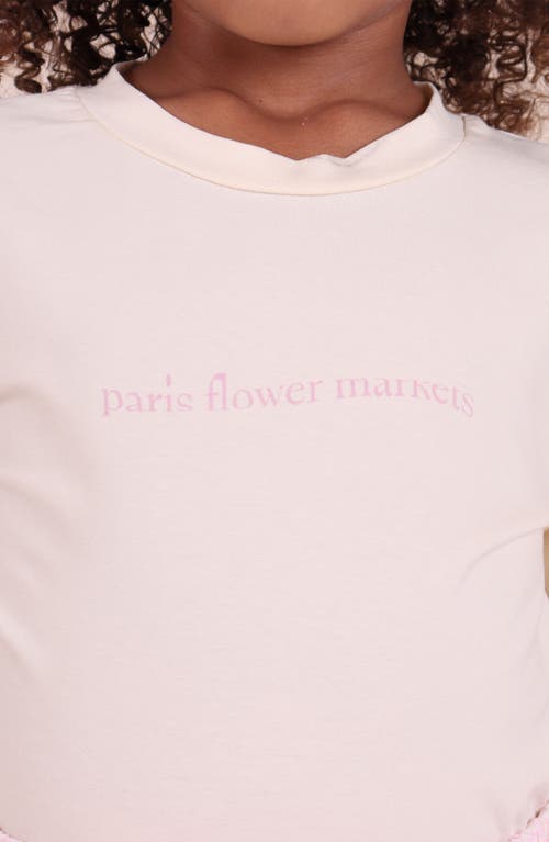 Tiny Tribe Kids' Flower Markets Graphic T-shirt In Neutral