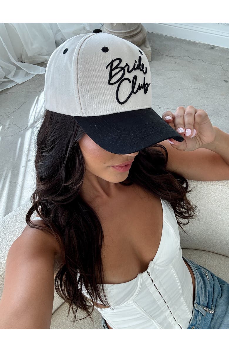 Untamed Petals BRIDE CLUB Baseball Hat - Black, Alternate, color, Black