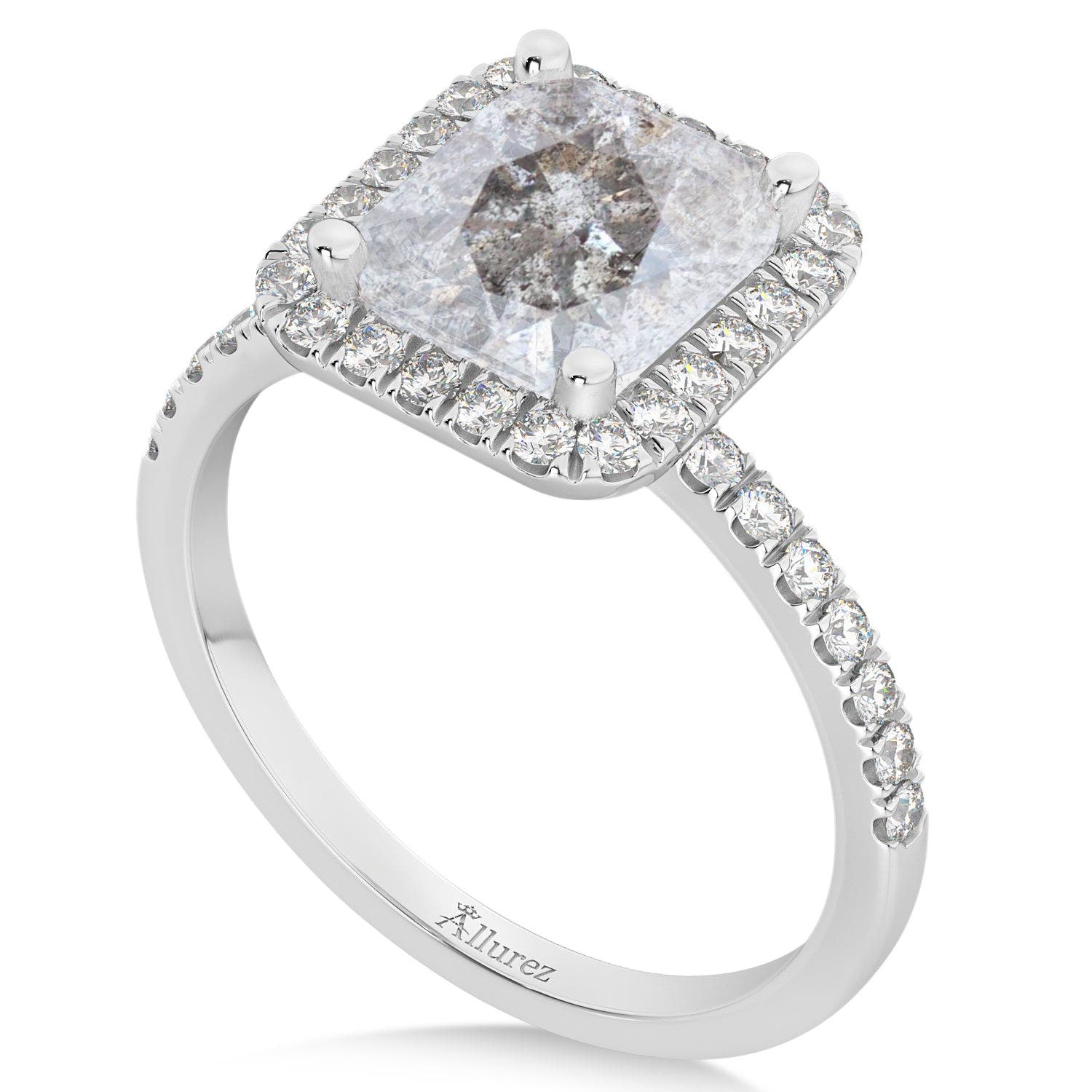 ALLUREZ Salt & Pepper Diamond & Diamond Engagement 14k (Women) | Nordstrom