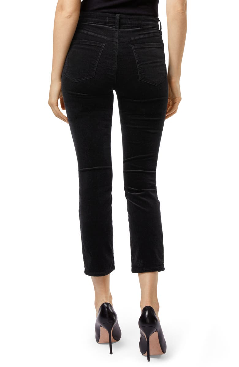 J Brand Ruby High Waist Crop Velvet Pants, Alternate, color,
