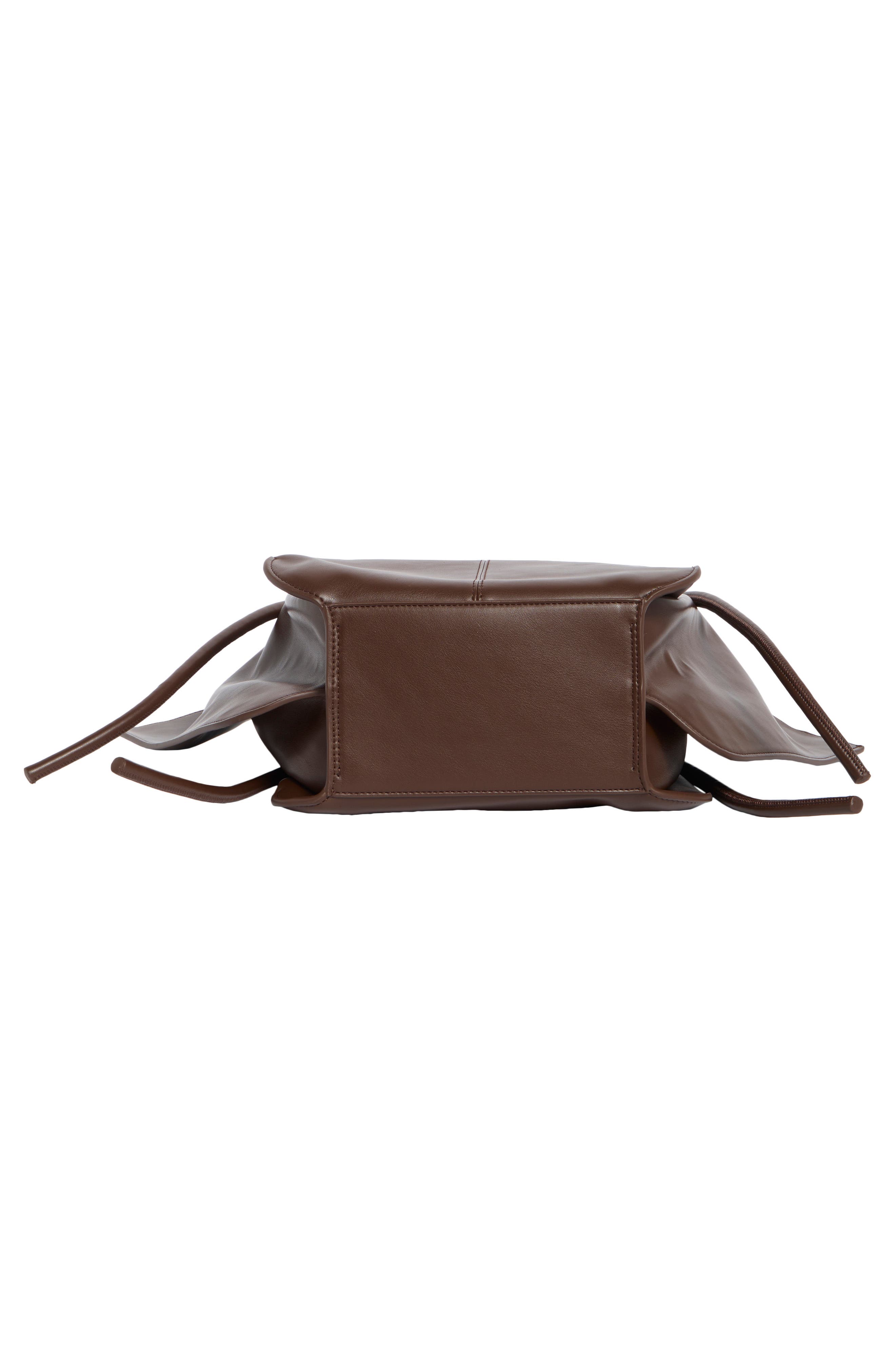 Large Nala Faux Leather Wide Tote, Alternate, color, DEEP BROWN
