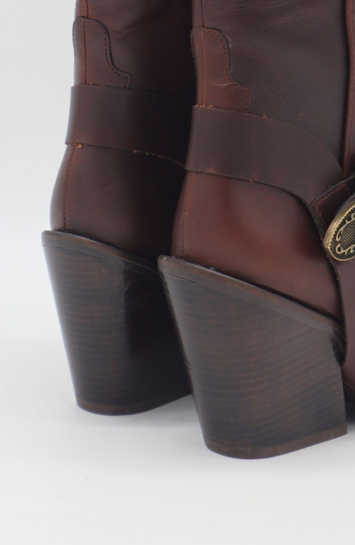 Stivali New York Rodeo Western Leather Boots In Multi