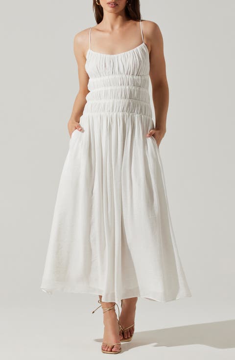 Andrina Shirred Maxi Sundress