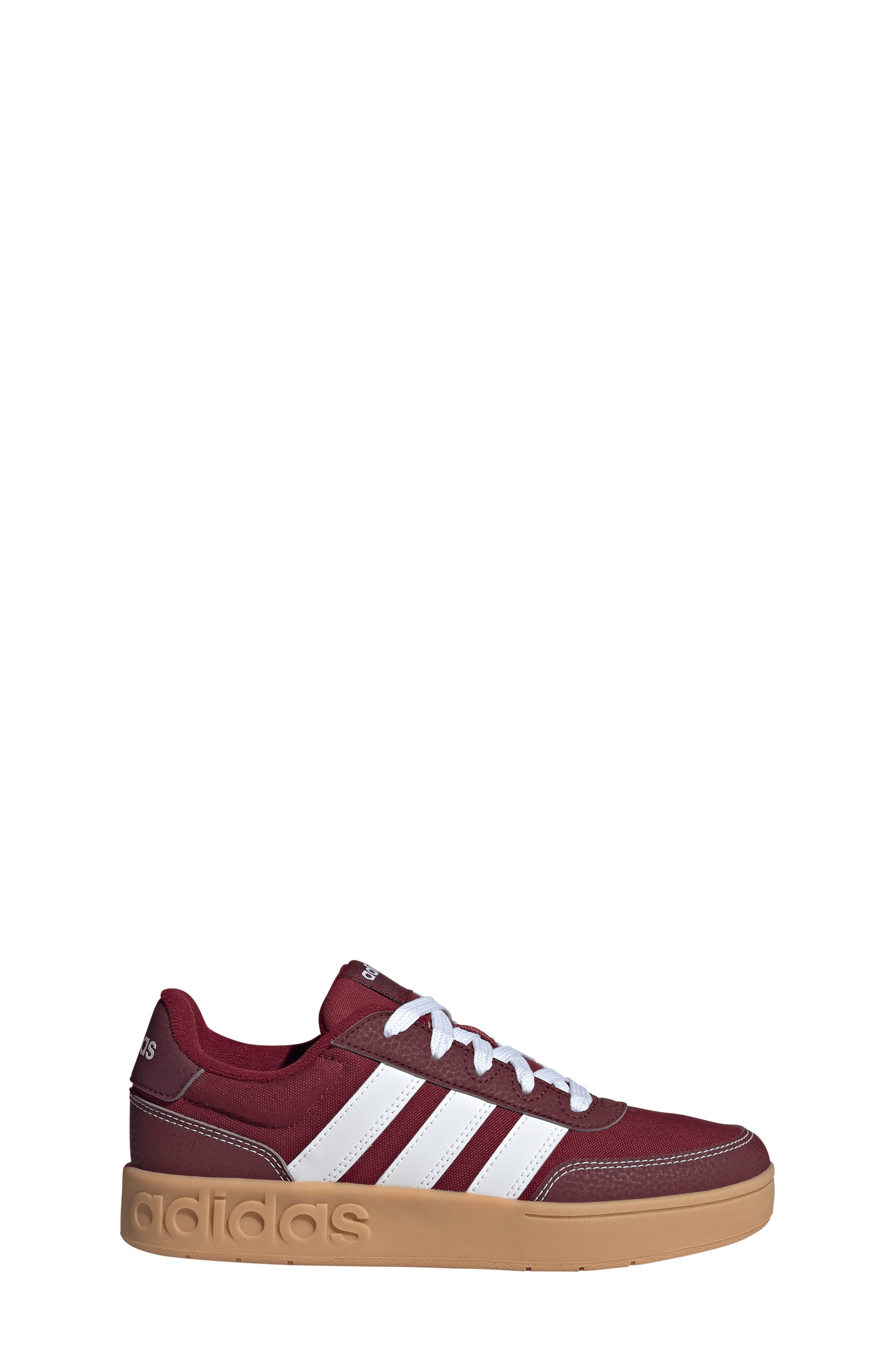 adidas Kids' Breakbase Sneaker, Alternate, color, Burgundy/ White/ Shadow Red