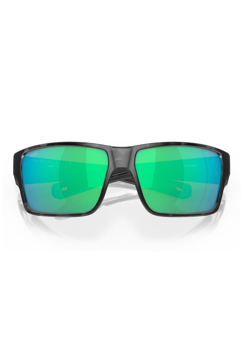 Reefton Pro 65mm Polarized Rectangular Sunglasses, Alternate, color, TIGER SHARK / GREEN 580G