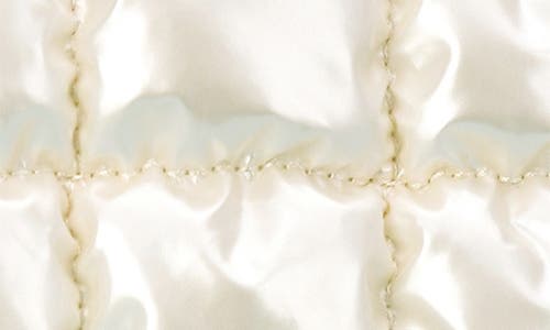 Iscream Kids' Pearl White Shiny Quilted Nylon Belt Bag In White