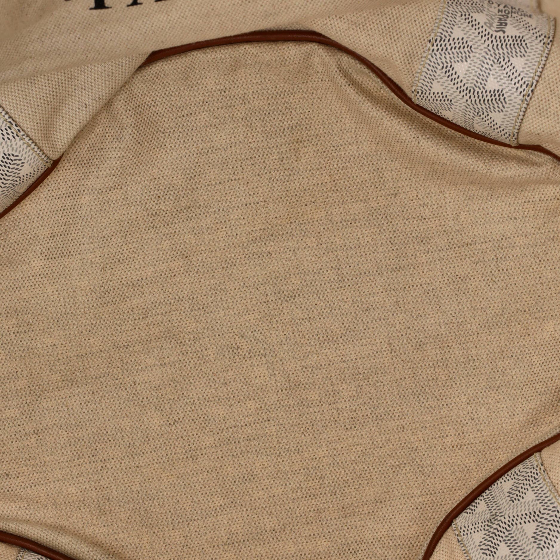 Pre-Owned Goyard Belharra Reversible Tote Coated Canvas, Alternate, color, White