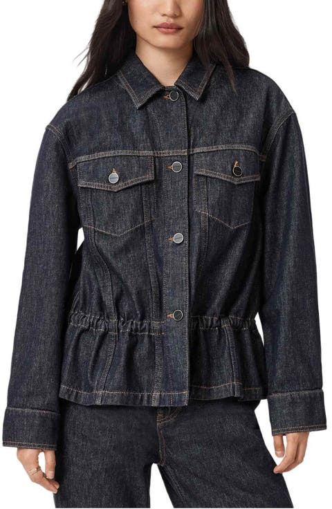 Denby Peplum Trucker Jacket