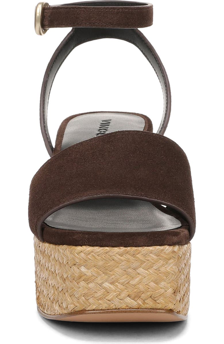 Vince Castella Ankle Strap Platform Sandal, Alternate, color, Cacao Brown