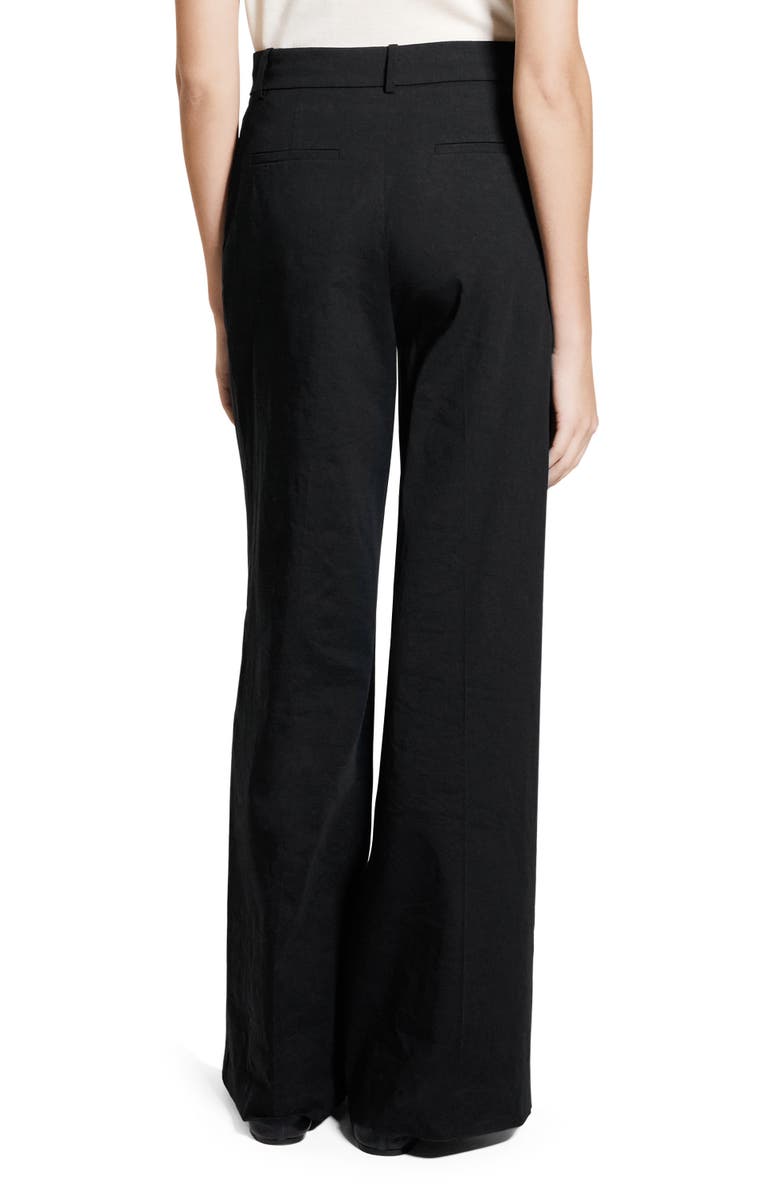 Theory Linen Blend Wide Leg Pants, Alternate, color, 