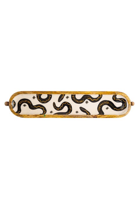 Lakri Oval Mango Tree Tray Curated Decor