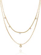 Vince Camuto Set of 2 Crystal Chain Necklaces