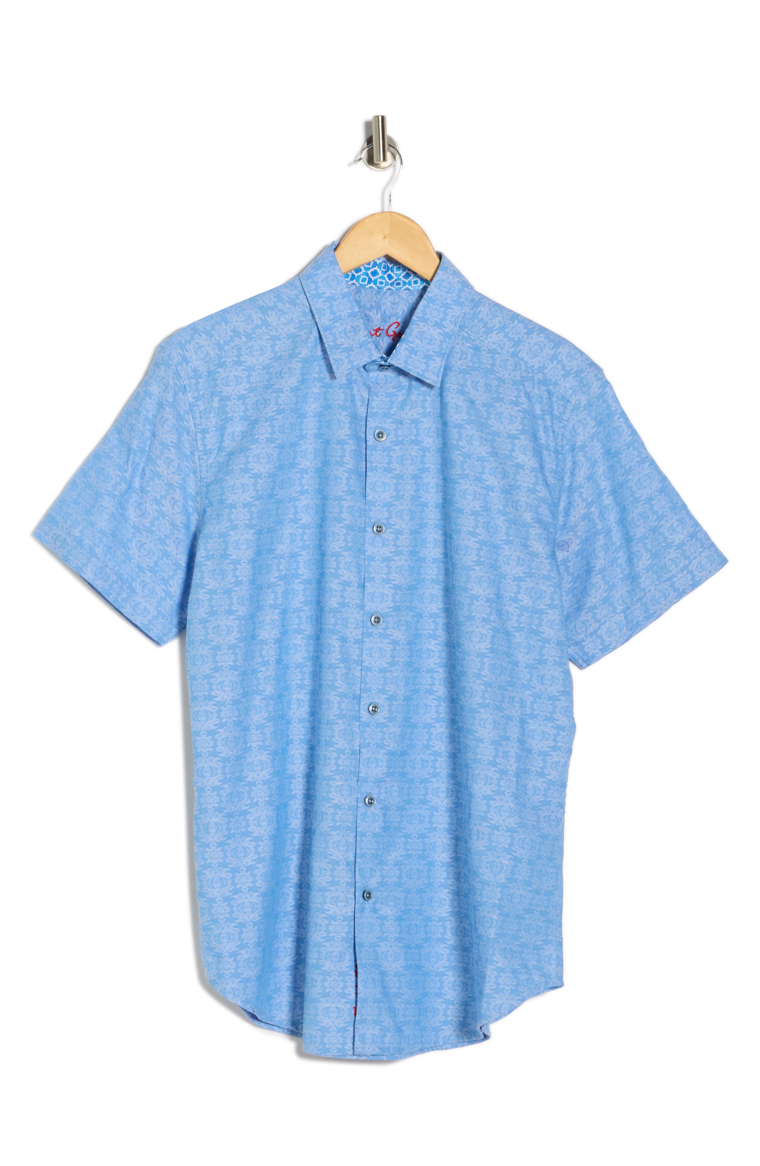 Robert Graham Short Sleeve Woven Button-Up Shirt
