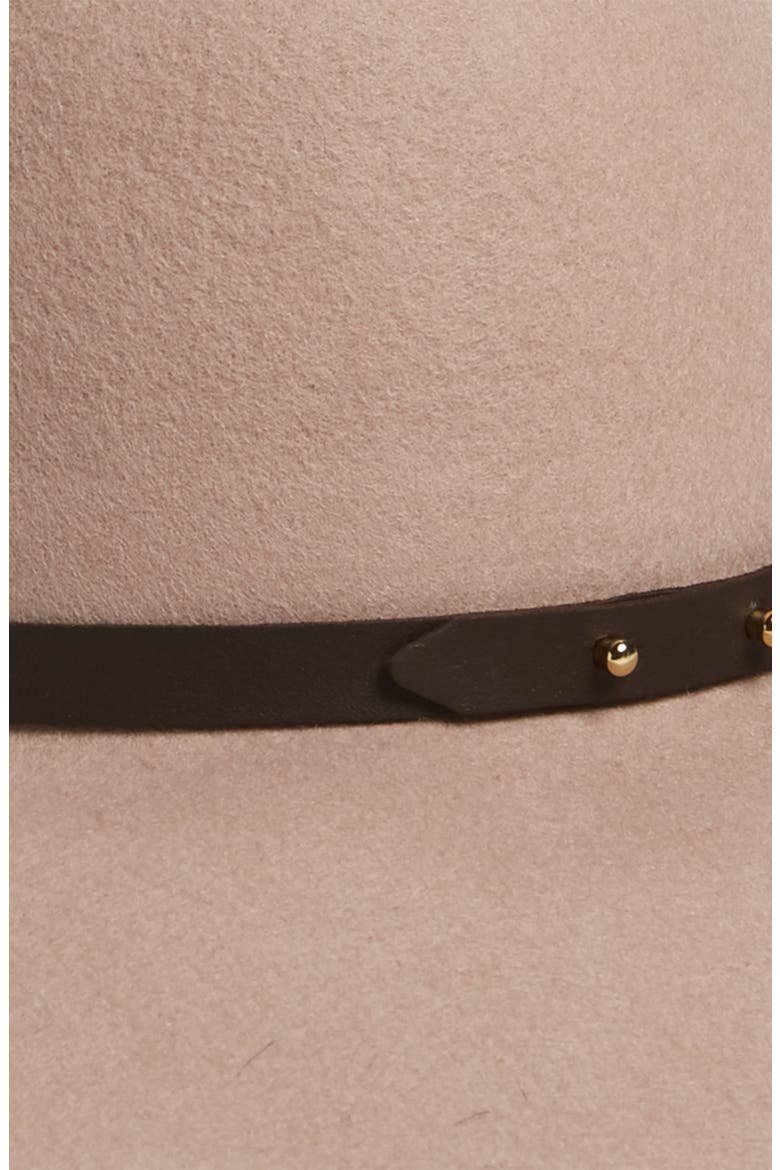 Refined Wide Brim Wool Floppy Hat, Alternate, color, TEA ROSE LIGHT