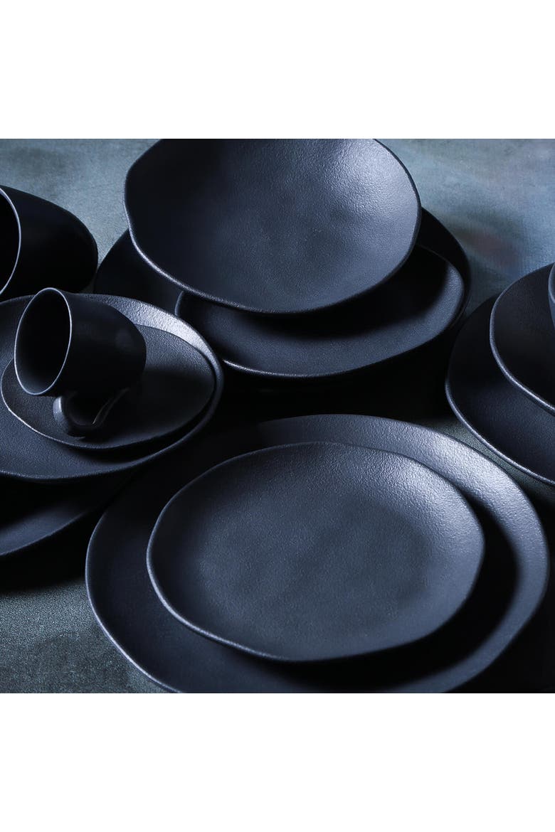 Salad Bowl Set of 6, Alternate, color, Matte Black