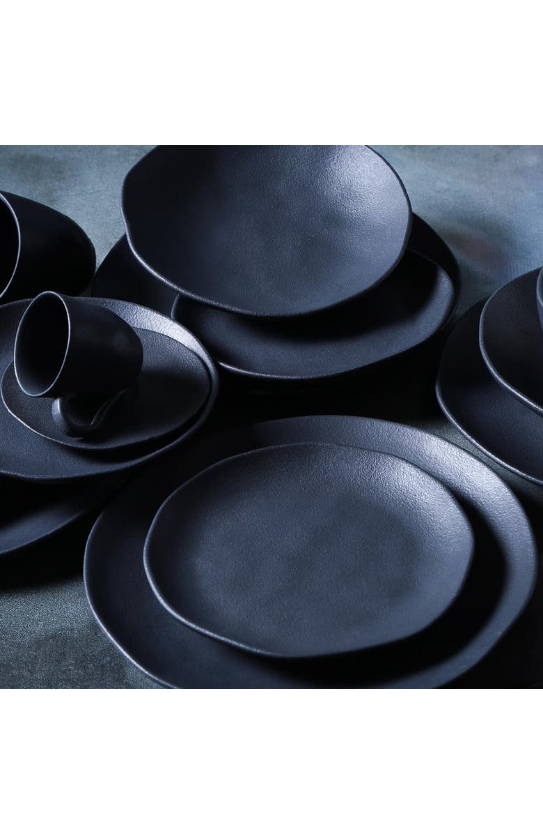 Porto Brasil Salad Bowl Set of 6, Alternate, color, Matte Black