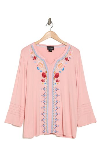 FORGOTTEN GRACE FORGOTTEN GRACE EMBROIDERED BLOUSE