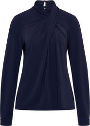 Maison Common Asymmetrical Draped Jersey Shirt