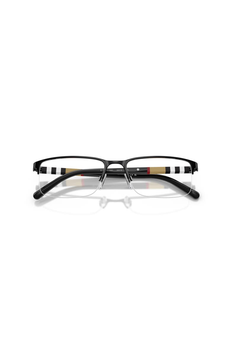 Burberry 55mm Rectangle optical glasses, Alternate, color, Black