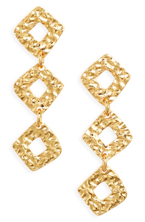 Greer Geo Drop Earrings