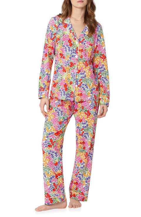 Print Stretch Organic Cotton Pajamas (Regular & Plus)