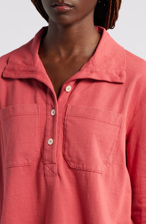 Wyeth Penelope Button-up Top In Cayenne