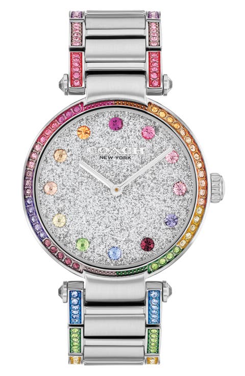 Cary Crystal Bracelet Watch, 34mm