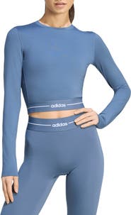 adidas Originals Long Sleeve Crop Top