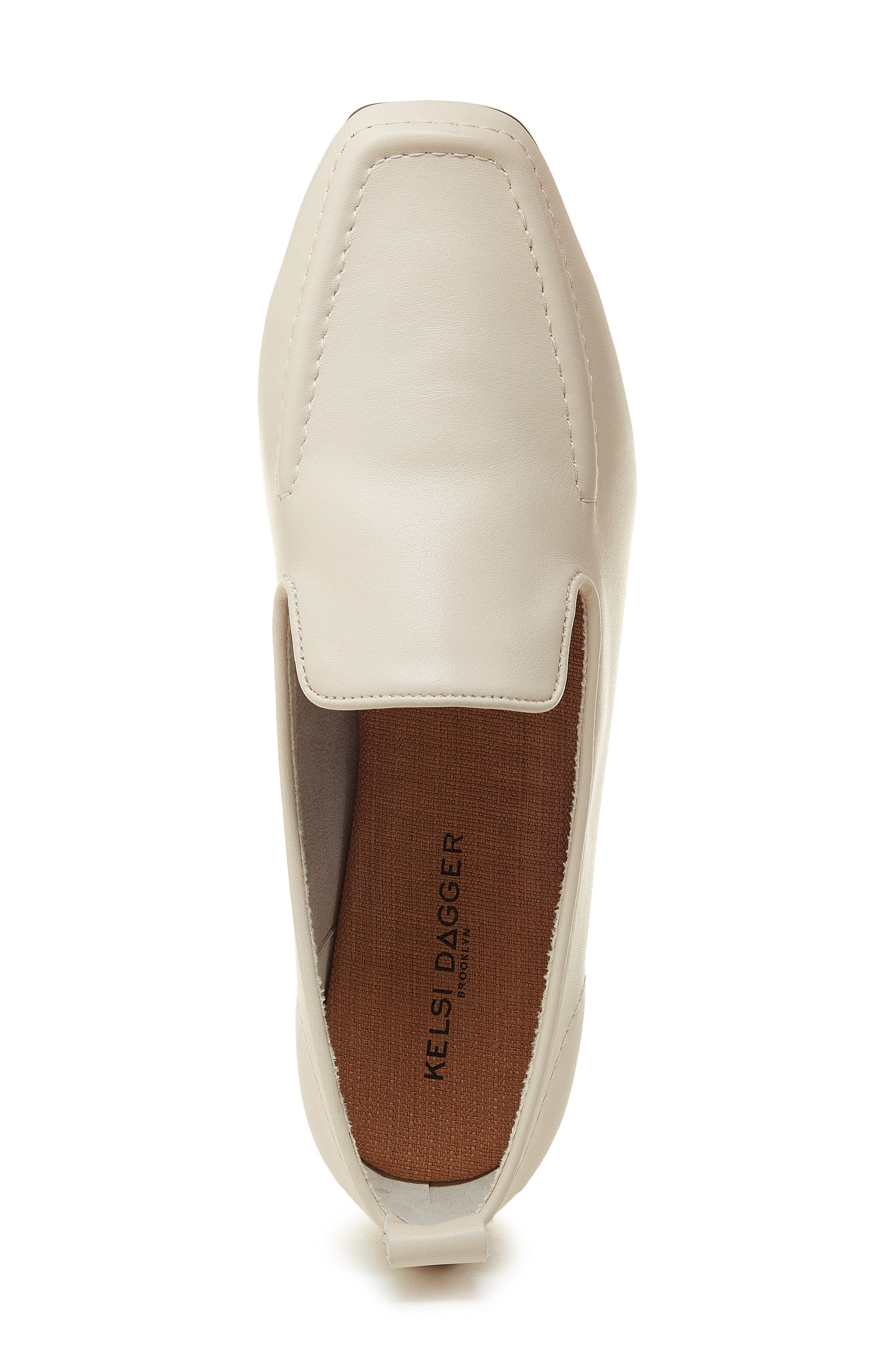 Kelsi Dagger Brooklyn Finley Square Toe Flat, Alternate, color, Cream