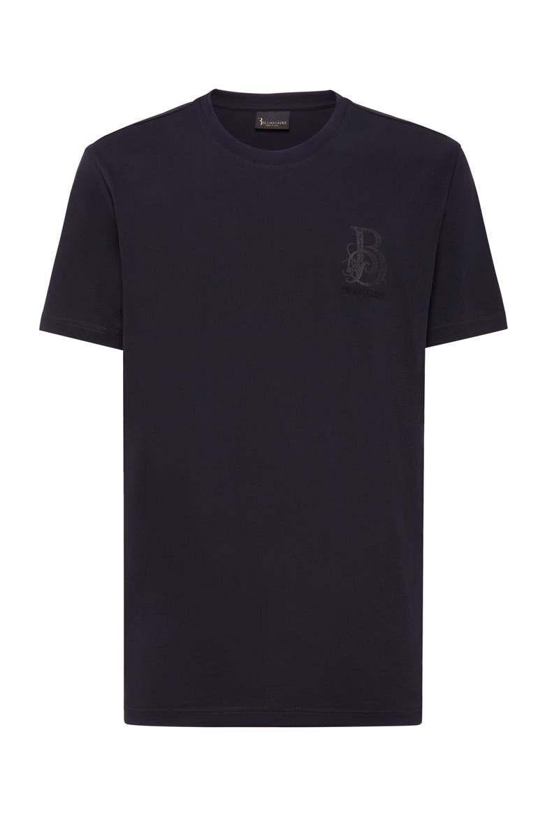 T-Shirt Round Neck Ss Men, Main, color, darkblue