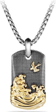 David Yurman 'Waves' Tablet with Gold