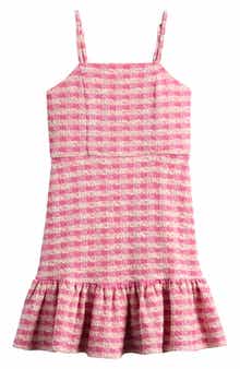 Ava & Yelly Kids' Ruffle Bouclé Party Dress