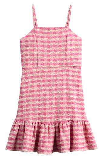 Ava & Yelly Kids' Ruffle Bouclé Party Dress
